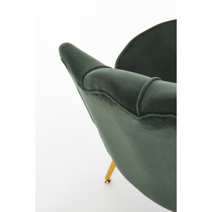 PEONY modern fotel – sötétzöld