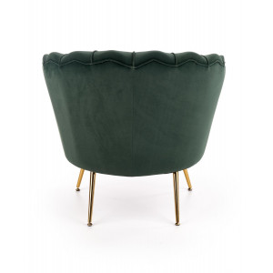 PEONY modern fotel – sötétzöld