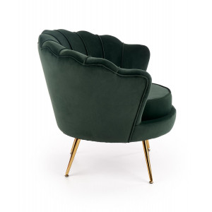 PEONY modern fotel – sötétzöld