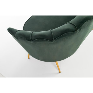 PEONY modern kanapé – sötétzöld