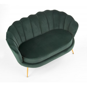 PEONY modern kanapé – sötétzöld