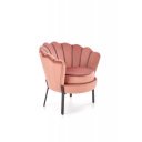 CAMELLIA modern bársony fotel – rózsaszín
