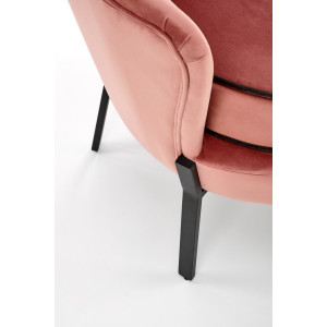 CAMELLIA modern bársony fotel – rózsaszín