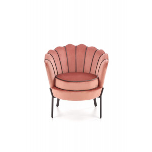 CAMELLIA modern bársony fotel – rózsaszín