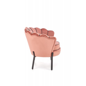 CAMELLIA modern bársony fotel – rózsaszín