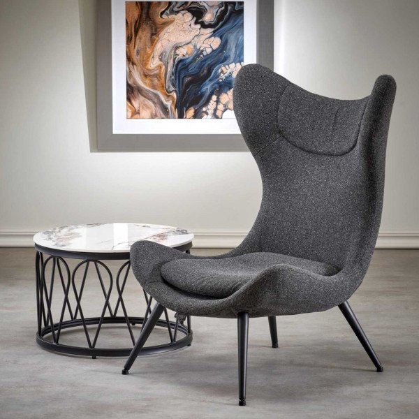 HARPER modern lounge fotel – antracit