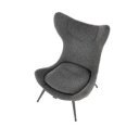 HARPER modern lounge fotel – antracit