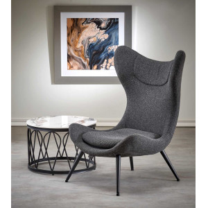 HARPER modern lounge fotel – antracit