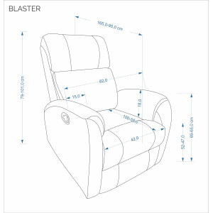 REST modern relaxfotel – szürke