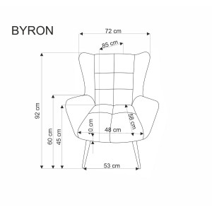 HORIZON modern fotel – olívazöld