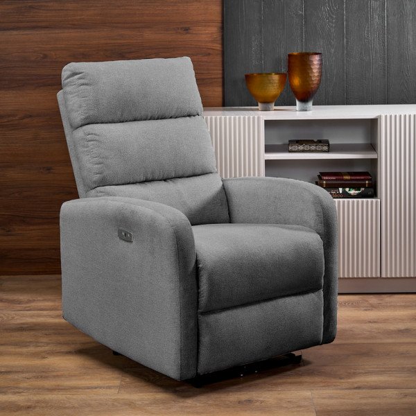 SERENE elektromos relaxfotel masszázsfunkcióval – szürke