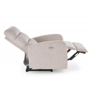 SERENE elektromos relaxfotel masszázsfunkcióval – világos bézs