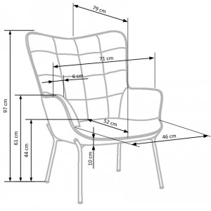 FOSTER modern bársony fotel – mustársárga