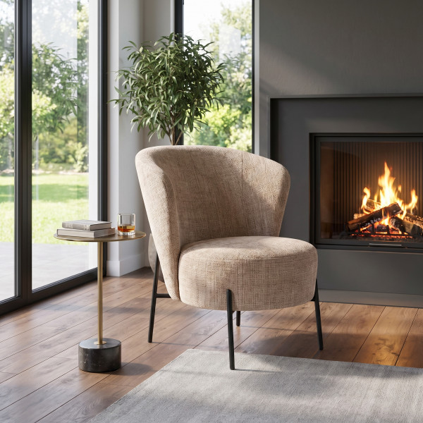 MONROE modern fotel – bézs