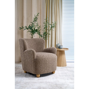 MERCER modern fotel – cappuccino