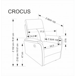 AURIS elektromos relaxfotel – fekete