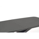 VELAR bővíthető étkezőasztal 180–220 cm – sötétszürke / fekete