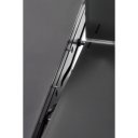 VELAR bővíthető étkezőasztal 180–220 cm – sötétszürke / fekete