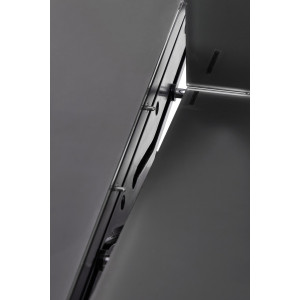 VELAR bővíthető étkezőasztal 180–220 cm – sötétszürke / fekete