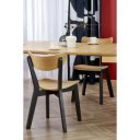 AVERY bővíthető étkezőasztal 100–200 cm – természetes tölgy / fekete