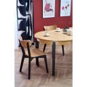 AVERY bővíthető étkezőasztal 100–200 cm – természetes tölgy / fekete