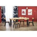 AVERY bővíthető étkezőasztal 100–200 cm – természetes tölgy / fekete