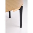 AVERY bővíthető étkezőasztal 100–200 cm – természetes tölgy / fekete