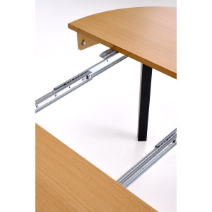 AVERY bővíthető étkezőasztal 100–200 cm – természetes tölgy / fekete