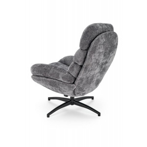 ASTON modern forgófotel lábtartóval – szürke