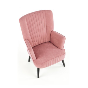WINSLOW modern bársony fotel – rózsaszín HALMAR