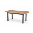 MERION bővíthető étkezőasztal 140–220 cm – Craft tölgy / fekete