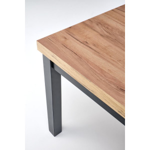 MERION bővíthető étkezőasztal 140–220 cm – Craft tölgy / fekete
