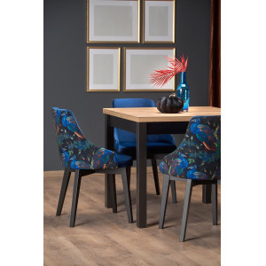 MERION 3 bővíthető étkezőasztal 90–125 cm – Craft tölgy / fekete