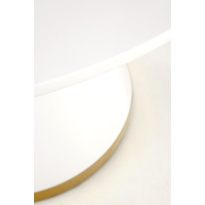 MOON kerek étkezőasztal 120 cm – fehér / arany