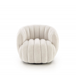 COCOON modern forgófotel – krém
