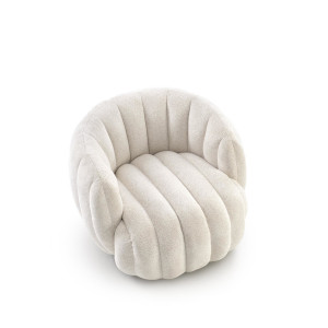 COCOON modern forgófotel – krém