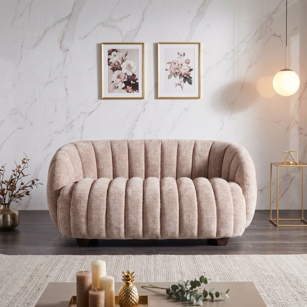 COCOON modern 2 személyes kanapé – bézs