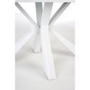 CASTELLI bővíthető étkezőasztal 160–200 cm – fehér márvány / fehér