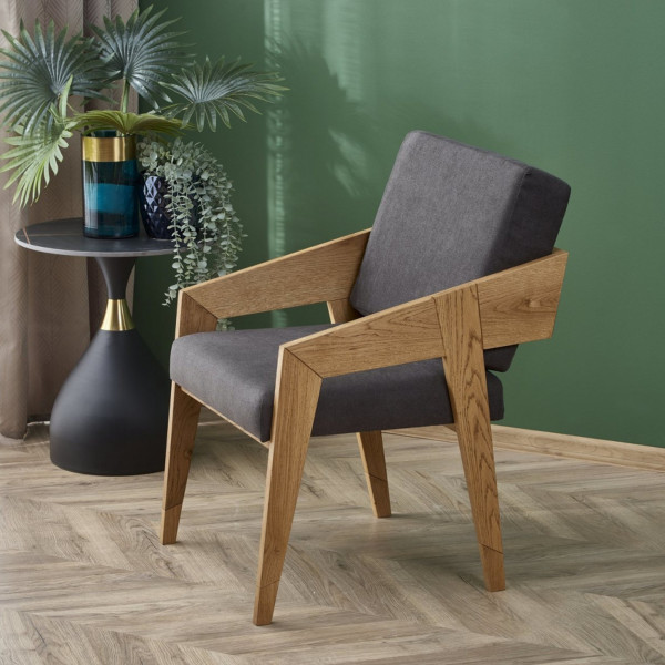 HERON skandináv fotel – szürke