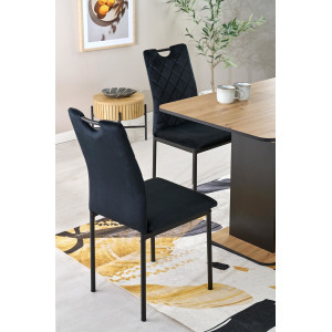 ARTESIA bővíthető étkezőasztal 120–158 cm – Artisan tölgy / fekete