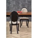 ASHFORD bővíthető étkezőasztal 160–240 cm – sötét tölgy / fekete