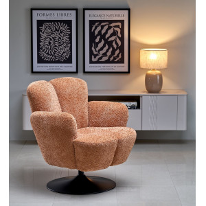 MONTY modern forgófotel – fahéj
