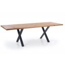 VALCER bővíthető étkezőasztal 160–250 cm – világos tölgy / fekete