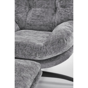 NEXUS modern forgófotel lábtartóval – szürke