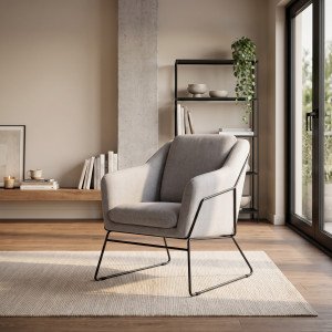 SAVOY modern fotel – szürke HALMAR