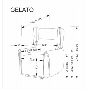 ASCENT elektromos relaxfotel – bézs