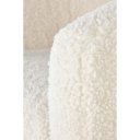 LUMIERE bouclé fotel arany lábakkal – krém