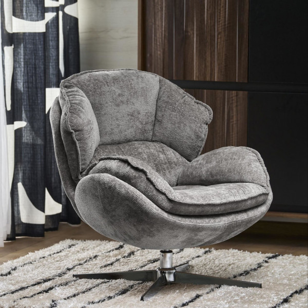 MORGAN modern forgófotel – szürke