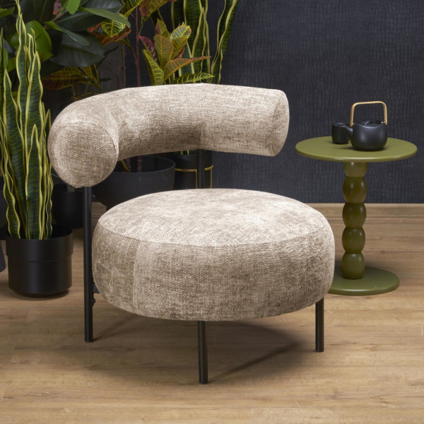 BENTON modern fotel – bézs