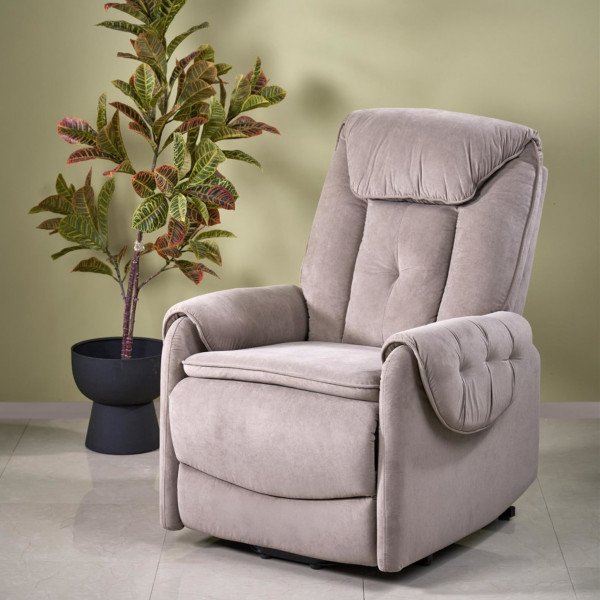HARLOW elektromos relaxfotel – bézs